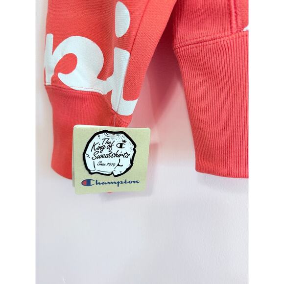 Champion Reverse Weave Crew, All Over Logo Giant Script - Picture 4 of 8